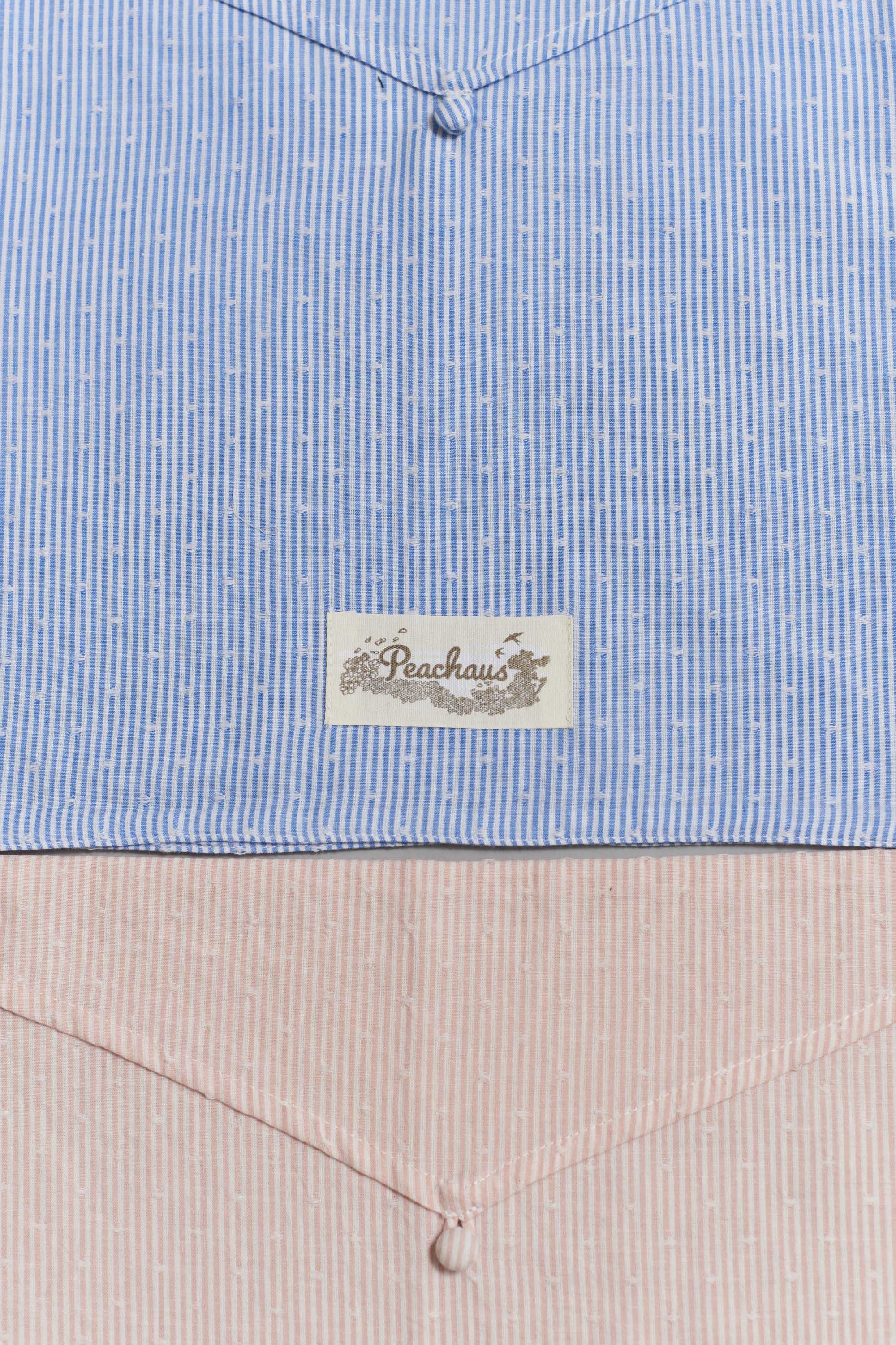 Olearia ethical-cotton pyjama case - Mountain Blue
