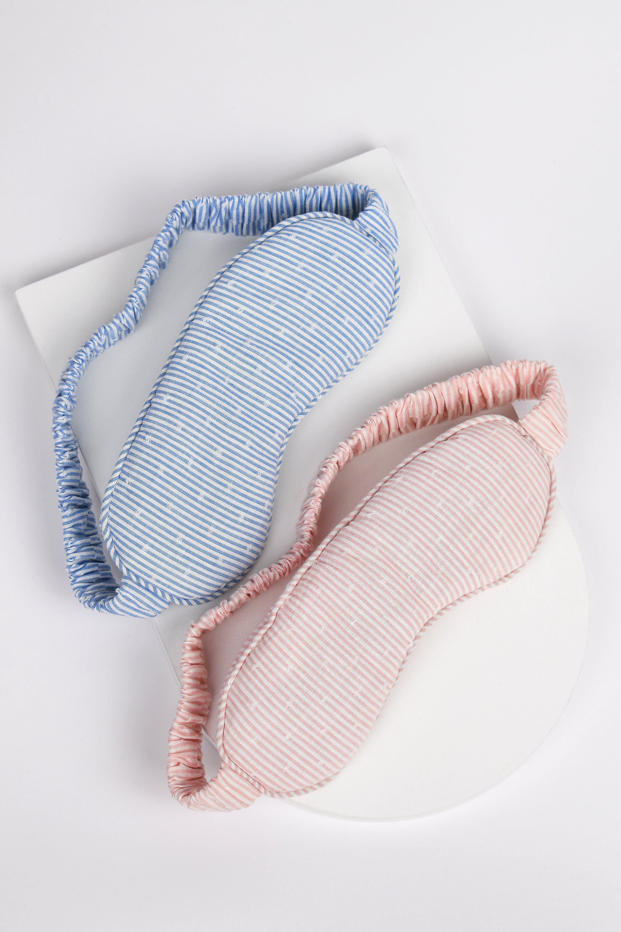 Viola ethical-cotton eye mask - Dawnlight Coral
