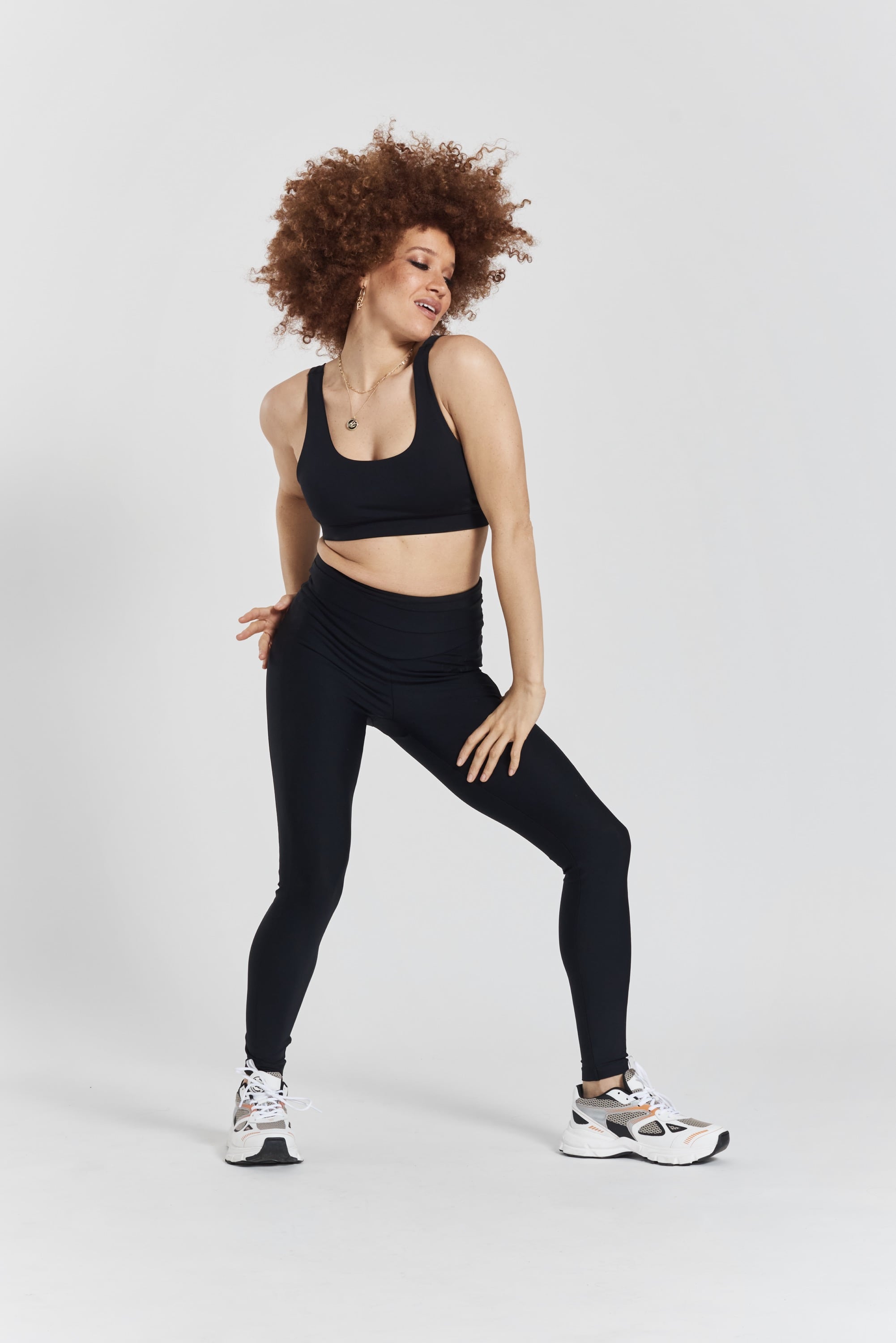 Cycad performance leggings - Volcanic Black