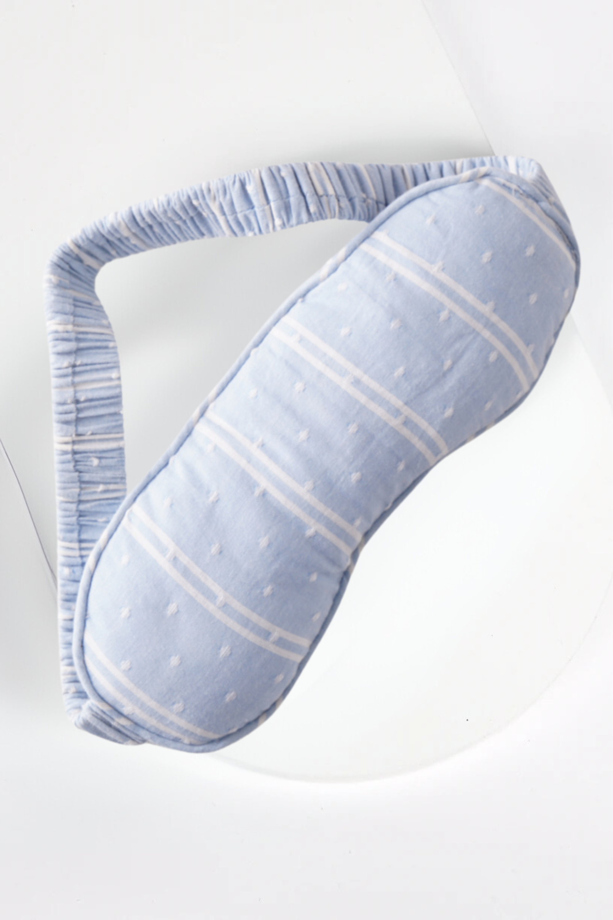 Viola beach stripe ethical-cotton eye mask - Glacier Blue