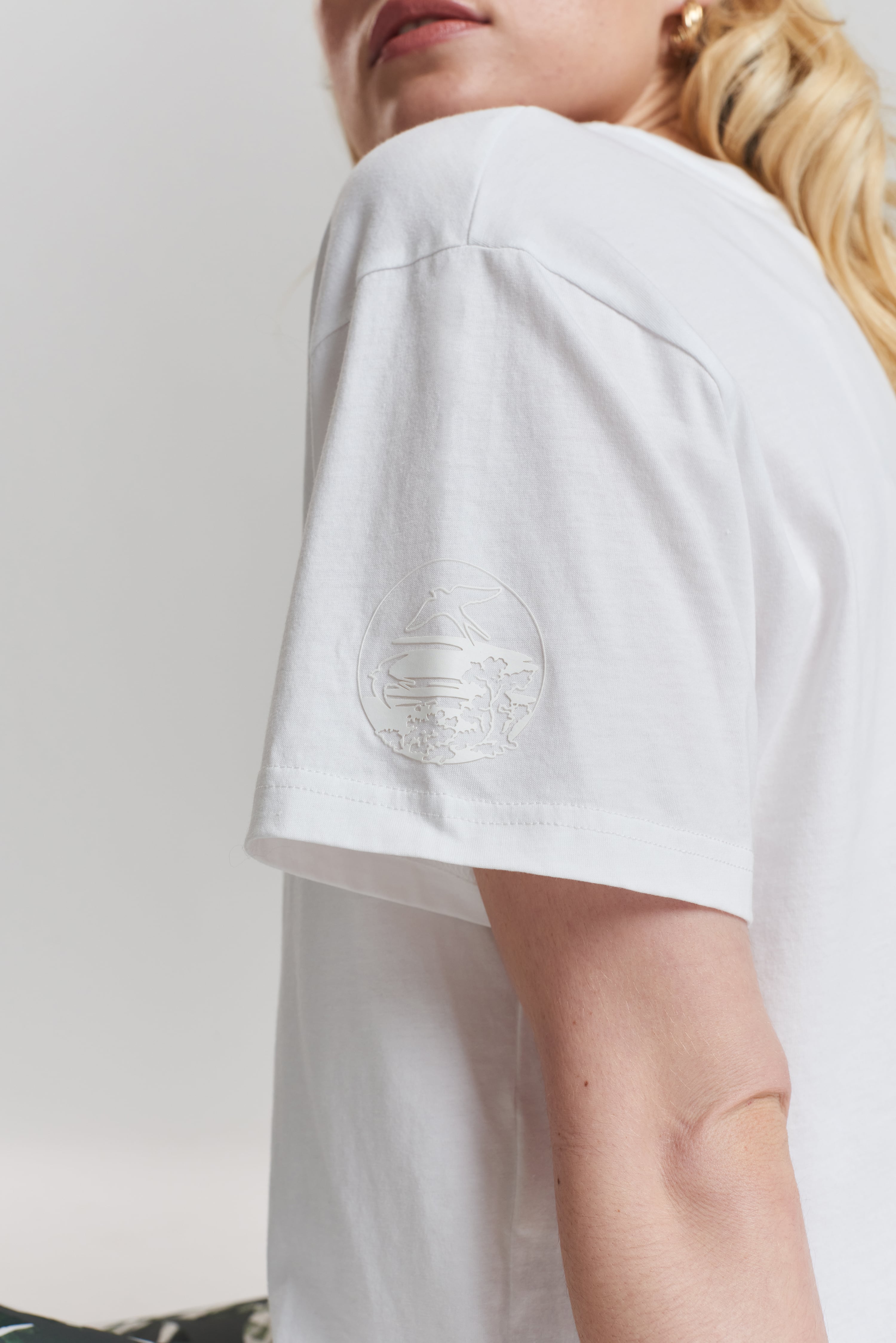 Bassia ethical-cotton T-shirt - Glacier White