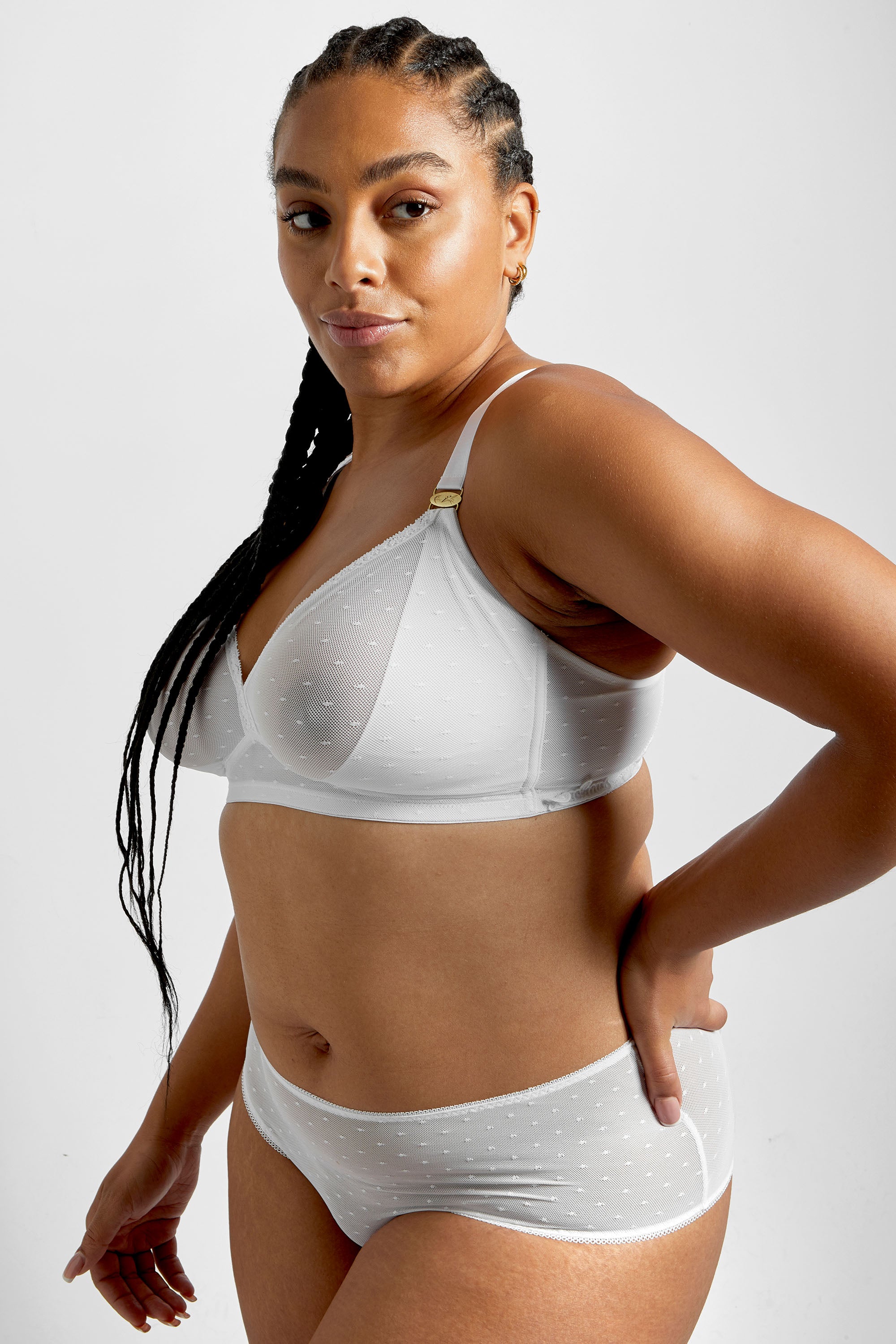 Buy White Recycled Lace Full Cup Comfort Bra - 32B | Bras | Argos