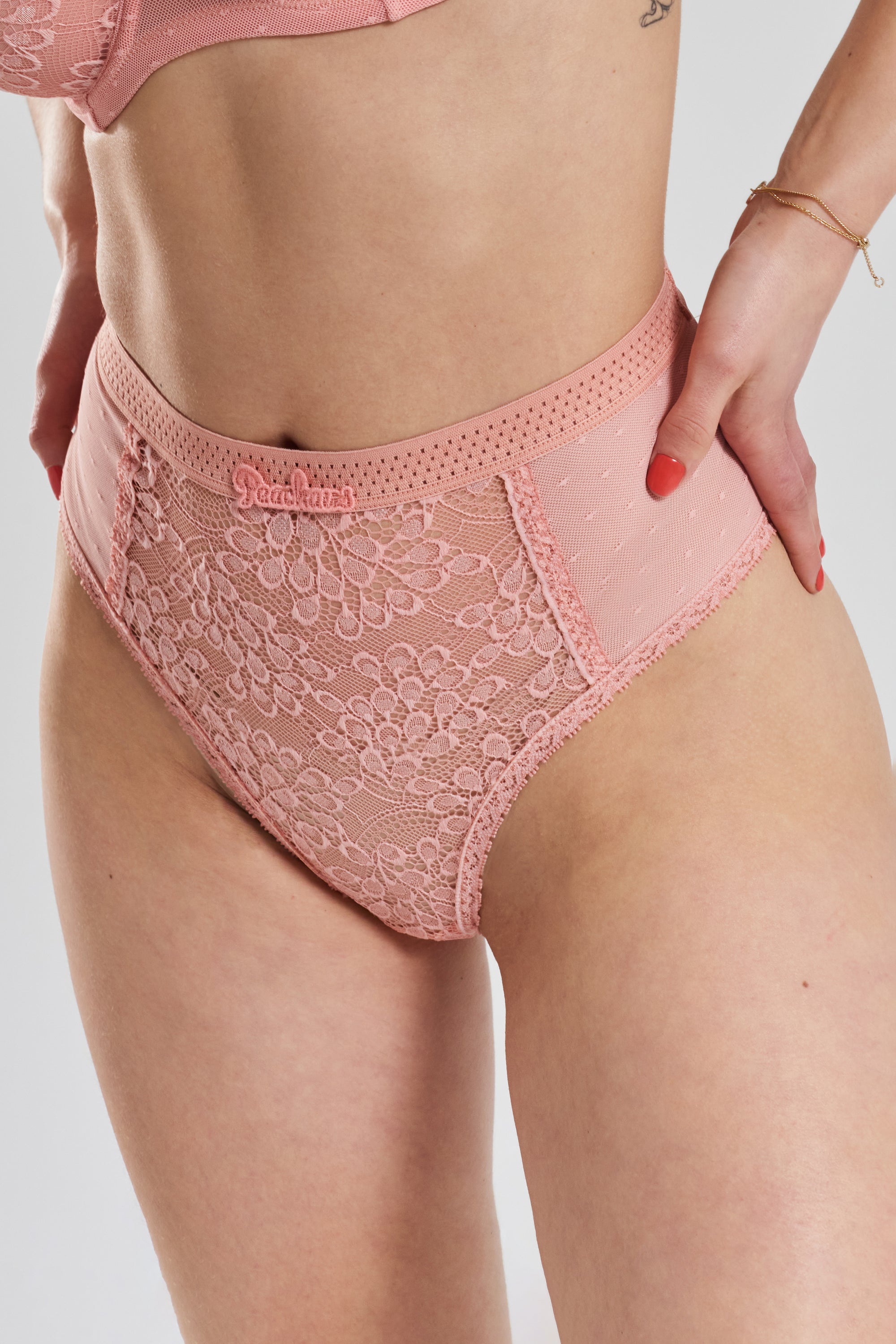 Betony recycled tulle high rise briefs Dawnlight