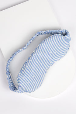 Viola ethical-cotton eye mask - Mountain Blue