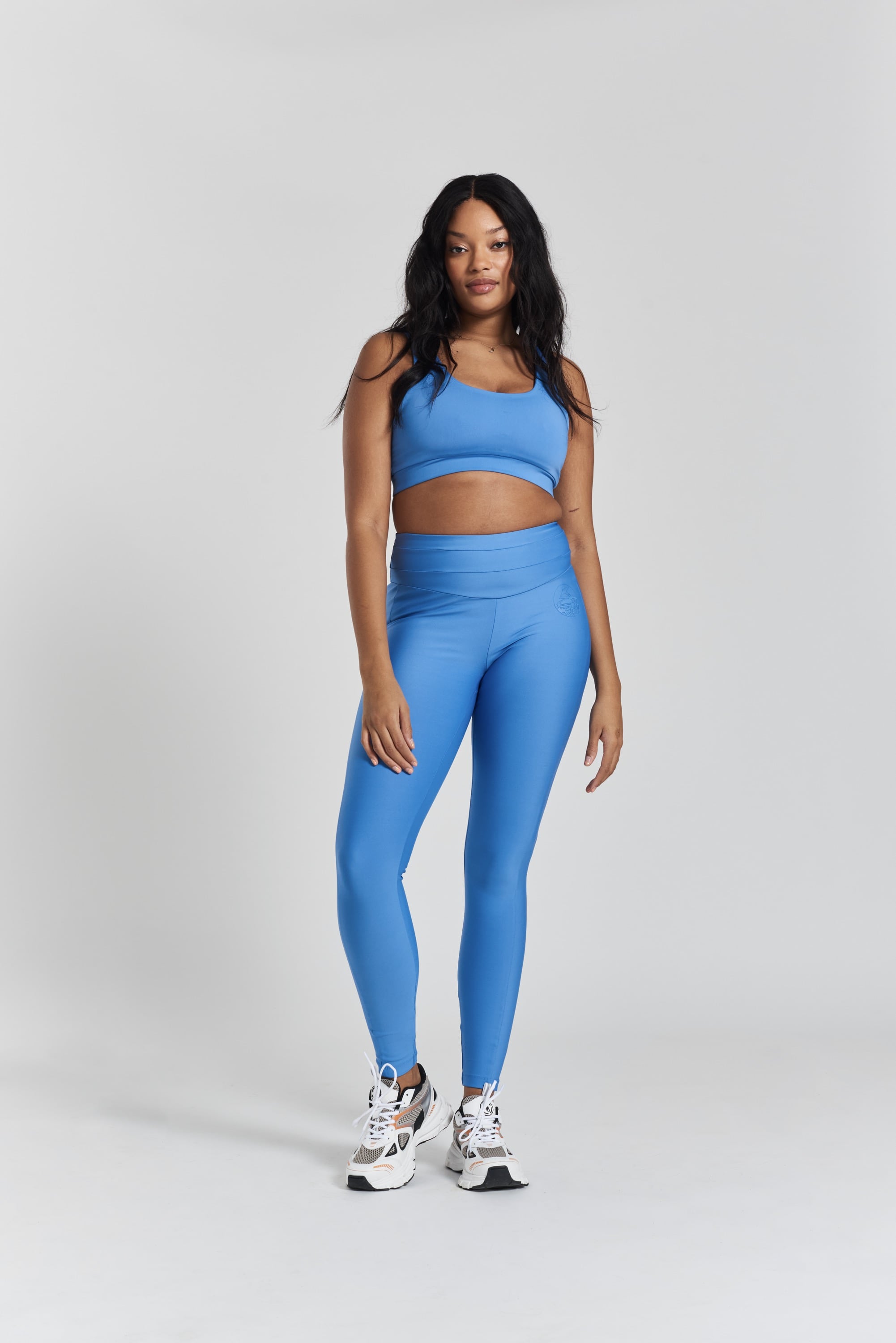 Cycad performance leggings - Mountain Blue